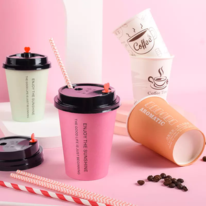 Bicchieri di carta usa e getta ecologici stampati caffè in carta a parete singola con Logo tazza di carta <span class=keywords><strong>Nescafe</strong></span> - Product Image 2