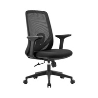 Chaise de bureau ergonomique en maille pour ordinateur, maison, chambre, bureau, avec soutien lombaire, hauteur réglable, pivotante, confortable, appui-tête 3D, silencieuse