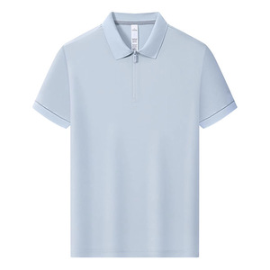 Camisa Polo de Manga Corta Azul Marino de Poliéster de Secado Rápido para Trabajo y Uso Diario - Product Image 2