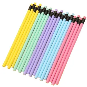 다채로운 삼각형 막대 반짝이 반짝 플라스틱 연필 지우개 헤드 오피스 주최자 주방 욕실 의류 잡화 사용