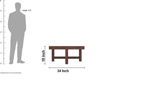 Mesa de Centro de Madera Maciza de Sheesham de Diseño con Cuatro Taburetes, Juego de Muebles Modernos para Sala de Estar, Patio y Hogar - Product Image 2