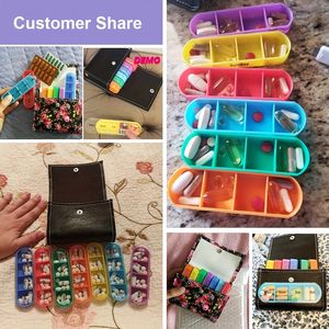 थोक पु चमड़े की साप्ताहिक गोली बॉक्स नमी-प्रमाण के लिए दैनिक दवा - Product Image 5