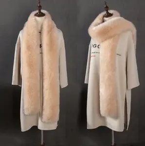 Liu Ming 겨울 여성 캐주얼 따뜻한 패션 긴 가짜 여우 모피 스카프