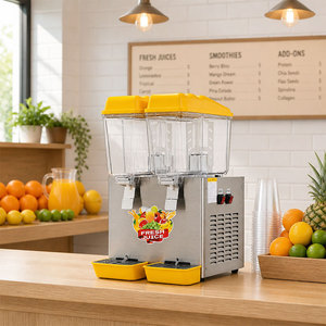 Machine à boissons froides commerciale 16L, distributeur de jus, machine à slush à trois réservoirs pour les boutiques de desserts - Product Image 1