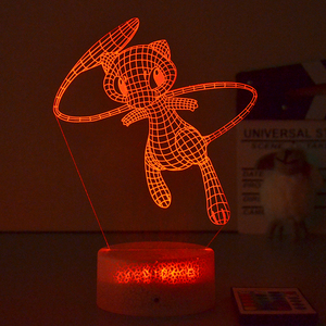 <span class=keywords><strong>Veilleuse</strong></span> Led Pikachu Illusion 3d, lampe <span class=keywords><strong>à</strong></span> Led couleur changeante, figurine d'<span class=keywords><strong>action</strong></span>, Illusion visuelle - Product Image 2