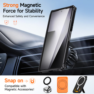 Funda Protectora de <span class=keywords><strong>Alta</strong></span> <span class=keywords><strong>Gama</strong></span> para Teléfono Móvil <span class=keywords><strong>Samsung</strong></span> <span class=keywords><strong>Galaxy</strong></span> Z Fold 8, con Soporte, Anti-caídas, de Lujo - Product Image 2
