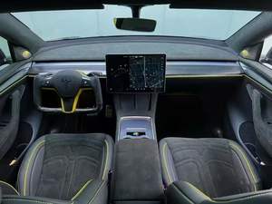 Coprisedili in Pelle di Alta Qualità per <span class=keywords><strong>Tesla</strong></span> Model 3 e Model <span class=keywords><strong>Y</strong></span>, Misura Personalizzata, Set Completo - Product Image 2