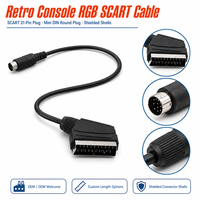 Câble audio de précision 21 broches SCART vers jack stéréo mâle 3,5 mm, non blindé, en PVC, 1,8 m, pour utilisation avec microphone de voiture et téléviseur Full HD