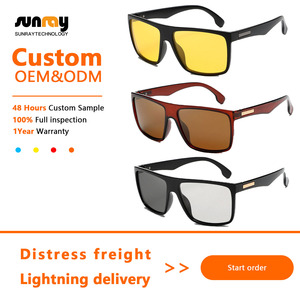 Phân cực Kính mát ống kính biểu tượng tùy chỉnh tùy chỉnh Cổ điển chất lượng cao hình chữ nhật kính mặt trời sang trọng thiết kế thương hiệu kính mát nam - Product Image 2