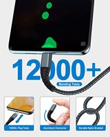 Câble de charge rapide universel en nylon tressé PD 5A 100W Type C vers Type C
