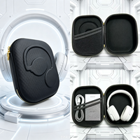Étui de rangement portable pour casque supra-auriculaire en EVA rigide, étanche avec fermeture éclair, pochette de protection pour casque de voyage, OEM disponible