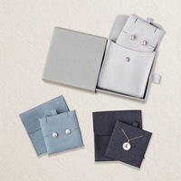 Ensemble de pochettes à bijoux rectangulaires anti-poussière de 8*8 cm avec logo personnalisé Talent Fashion