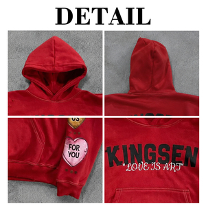 Custom Oversized Heavyweight Vintage Acid Wash Black Hoodie DTG Print Sun Faded Hoodie Embroidery Logo Oversized Hoodies - Product Image 6