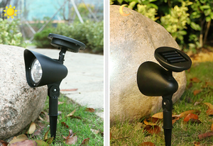 Da esterno 4 LED luci solari scure Auto On/Off luci solari impermeabili di sicurezza faretti regolabili per giardino paesaggio parete di illuminazione - Product Image 5