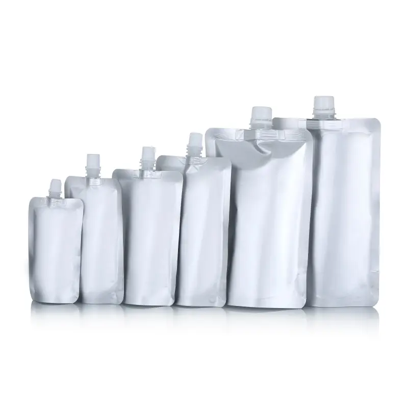 Großhandel viele Größe benutzer definierte Logo Aluminium folie PE-Paket Taschen Stand Up Beutel Doypack 100ml 500ml 2500ml 5000ml