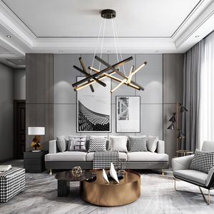 <b>Modern</b> <b>Gold</b> Stainless Steel Pendant Light LED Warm White 3500K Adjustable Height Crystal Drum Shade Living Room <b>Chandelier</b> - Product Image 4