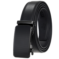Ceinture en cuir de vachette tendance pour homme LY33-000015-1 3.0CM avec boucle automatique