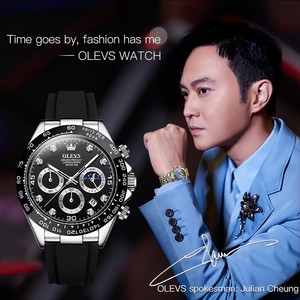   Reloj de Lujo para Hombre 2875, Reloj de Cuarzo, Resistente al Agua, Luminoso, de Primera Marca, con Fecha, Cronógrafo, Deportivo - Product Image 4