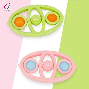 Chengji <span class=keywords><strong>Pop</strong></span> Press Fidget Jouet Porte-clés Unisexe Diy Squishy Dessin Animé Coloré Sensoriel Soulagement Du Stress Doigt Spin Jouet - Product Image 6