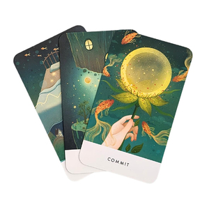 Cartes d'<span class=keywords><strong>oracle</strong></span> personnalisées de haute qualité, imprimées en vert, intuitives, cartes d'<span class=keywords><strong>oracle</strong></span> gratuites, cartes de déesse <span class=keywords><strong>oracle</strong></span>, tarot - Product Image 4