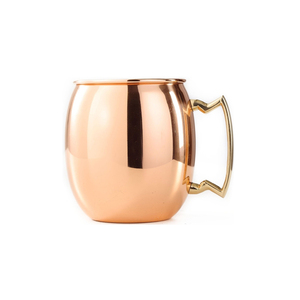 Taza de cobre de venta de fábrica con mango de latón y acabado brillante Taza de cobre de diseño premium a la venta por exportadores - Product Image 2