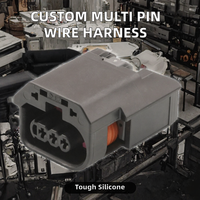 Harnais de câbles personnalisé 3P en nylon PVC/PBT à broches multiples pour équipement automobile et industriel, connecteur électrique OEM ODM