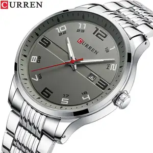 CURREN 8411 New Arrival Man Quartz Luxury Watch Alloy Chronograph Quartz Clock Ultra Thin Cheapest Watches