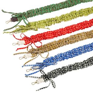 Nuova Custodia per Telefono alla Moda con Tessuto Colorato Stropicciato, Cordino Staccabile con <span class=keywords><strong>Tracolla</strong></span> e Gancio Metallico - Product Image 3