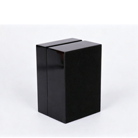Boîte d'emballage cosmétique en bois laqué brillant rectangulaire de luxe faite à la main sur mesure pour parfum et huile essentielle