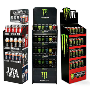 耐久性に優れたモンスターエナジードリンクディスプレイスタンドで