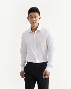 Chemise à Manches Longues Antifroissure pour Homme Coupe Ajustée Décontractée de Travail Douce Professionnelle d'Automne Respirante et Quotidienne - Product Image 4