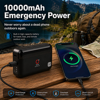 Routeur Power-Bank M100 4G LTE Cat4 300 Mbps WiFi Portable 10000 mAh 2-en-1 Double Bande USB Type-C pour Routeur Mobile d'Urgence et Voyage