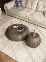 Ensemble de tables basses créatives en noyer noir, meubles de salon toutes tailles, style Wabi-Sabi, élégance haut de gamme, aucun assemblage requis
