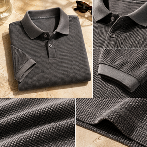 Polo Vintage para Hombre, Polo de Golf de Lujo Personalizado, Tejido Texturizado Premium, Marca Personalizada, Hecho a Medida por el Fabricante - Product Image 3