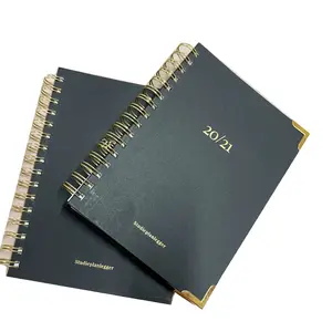 Wholesales best writing student wire o grey board cover custom journal book notebook printing service