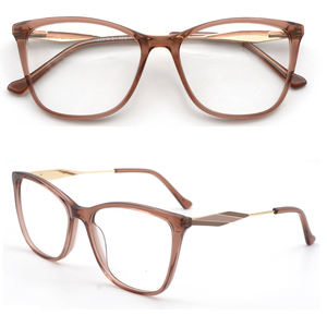 Monture de lunettes en acétate la plus vendue en gros avec branches mixtes à motif animalier pour écran d'ordinateur - Product Image 1