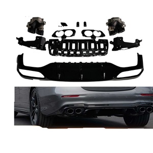 ดิฟฟิวเซอร์กันชนหลังรถยนต์รุ่น W213 สำหรับ Mercedes Benz E Class W213 พร้อมท่อไอเสีย E53 AMG แบบ 4 รู - Product Image 1