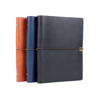 Carnet de notes A5 personnalisé avec logo, couverture souple en cuir PU vintage, impression sur mesure, feuilles mobiles, agenda A5 2026