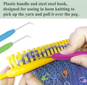 MGZ-28 Nóng Bán <span class=keywords><strong>Loom</strong></span> Hook Set Đầy Màu Sắc Tulip Crochet Móc Đan Stitch Needles - Product Image 6