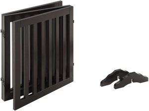Barrière de sécurité pour animaux de compagnie autoportante de 24 pouces de haut, barrière en bois pour chat et chien, porte, escalier, clôture pliable, barrière <span class=keywords><strong>extensible</strong></span> pour la maison, utilisation en intérieur - Product Image 4