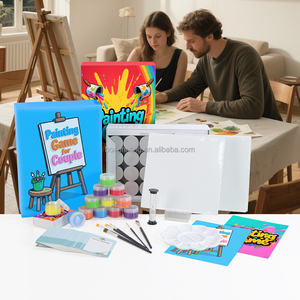 Carte de jeu de société imprimée personnalisée ami Question Conversations Couple dessin peinture pour Date Night - Product Image 3