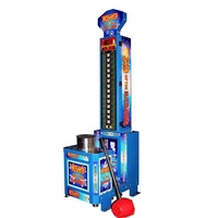 Machine de jeu d'arcade King of the Hammer Power Strength Test Machine de jeu à pièces