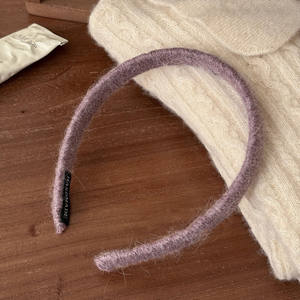 Diadema coreana de hilo de color sólido de 14 cm para mujer, sencilla para uso diario - Product Image 5