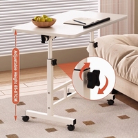 Bureau debout réglable en hauteur, bureau d'ordinateur réglable, table d'étude pliable, table pour ordinateur portable pour lit