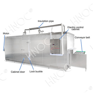HNOC Congélateur à tunnel de soufflage Iqf de fruits fluidisés Machine à congélation rapide individuelle pour <span class=keywords><strong>crevettes</strong></span> - Product Image 2