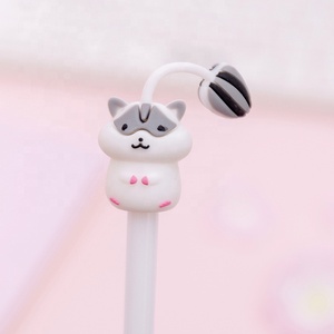 Korean Creative Cartoon Cute Pet Cat Pig <strong>Rabbit</strong> Hamster Kawaii Gel <strong>Pen</strong> Black Blue Customized Ningbo Plastic Promotional <strong>Pen</strong> - Product Image 6