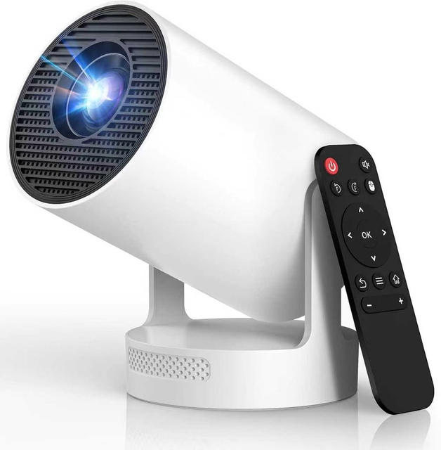 Android Wifi Projector Hy300 Ultra Portable 4K Allwinner H726 Android 14 Smart Mini Home Theater Wi-Fi 6 170 Lumens 1GB RAM