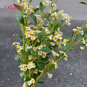 DC189 Flores Artificiales <span class=keywords><strong>de</strong></span> Camomila <span class=keywords><strong>de</strong></span> Tallo Largo, Margaritas <span class=keywords><strong>de</strong></span> <span class=keywords><strong>Seda</strong></span>, Flores Falsas para Decoración del Hogar y Bodas - Product Image 4