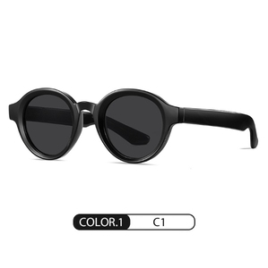 Wholesale Handmade Plate Anti-blue <b>Glasses</b> Fashion Vintage Tortoisesbill Driving Polarizing Sunglasses Round Sunglasses - Product Image 6