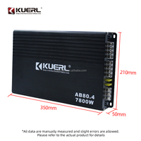 Amplificateur de puissance audio pour voiture de haute qualité 12V, amplificateur de voiture Mosfet ODM 4 canaux, amplificateur de haut-parleurs de porte à quatre voies